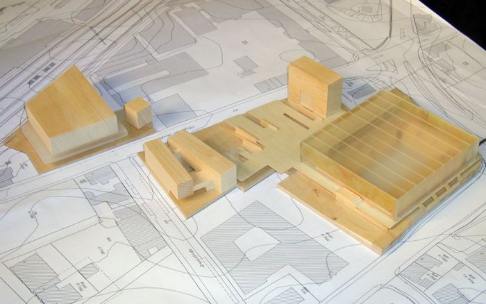 Ludwigsburg Arena Modell Gesamt�berblick
